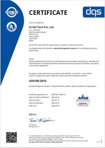 AS9100 renewed certificate
