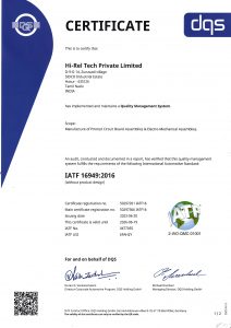 IATF Certificate 16949 2016 Plant-1